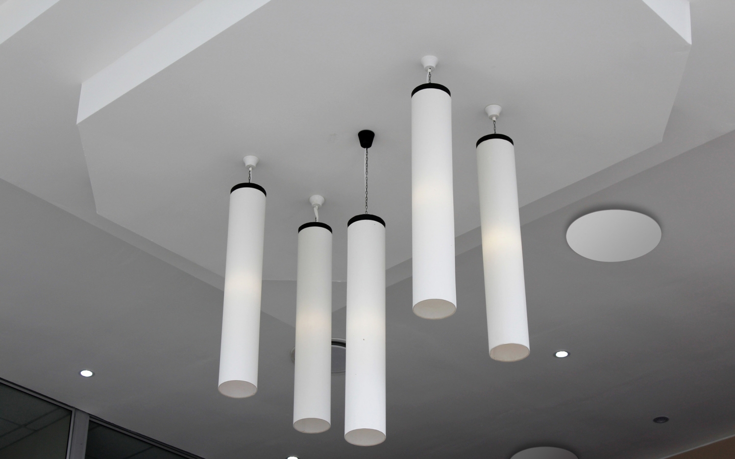 Анемостат со стеклянной внешней частью FOZA D 150 мм. Матовое зеркало. Белый